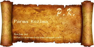 Parma Kozima névjegykártya